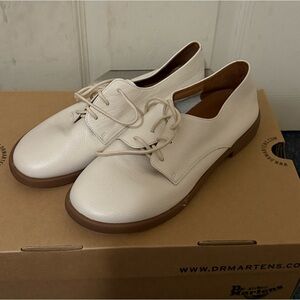White leather shoes